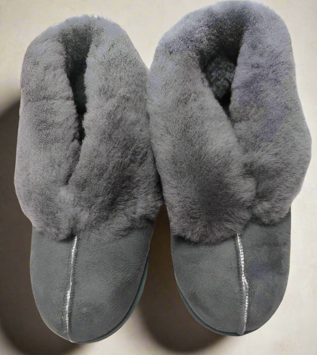 Hauschuhe ,Fell mit Ledersohle