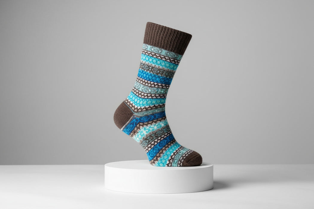 🧦 Bunte Norweger Socken im Hygge-Style ❄️✨