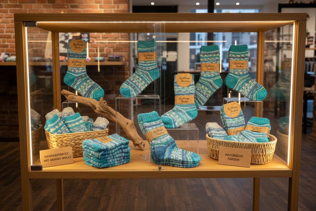 🧶 Hochwertiges Farbwechselgarn aus 70 % Schafwolle 🧦