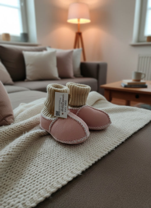 Babyschuhe - Lammfellschuhe Echtlammfell - Schuhe für Baby & Kleinkinder