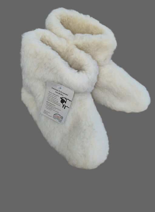 Wollschuhe in weiss