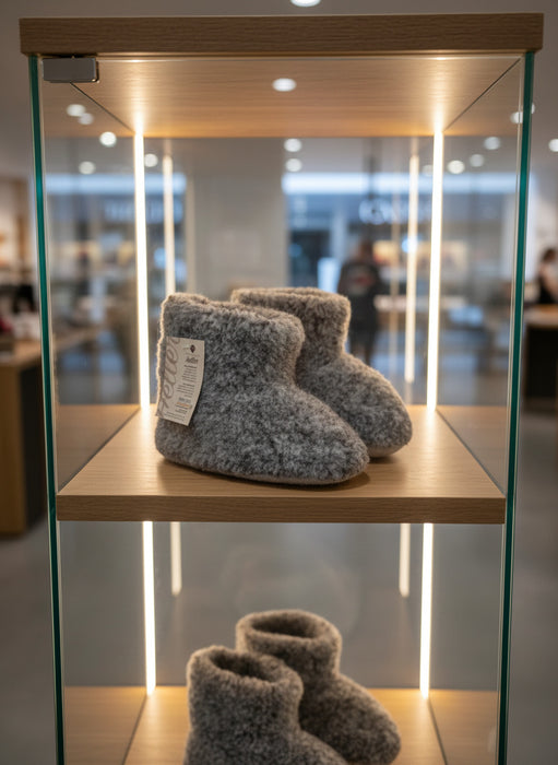 Wollschuhe in grau 🥰✨