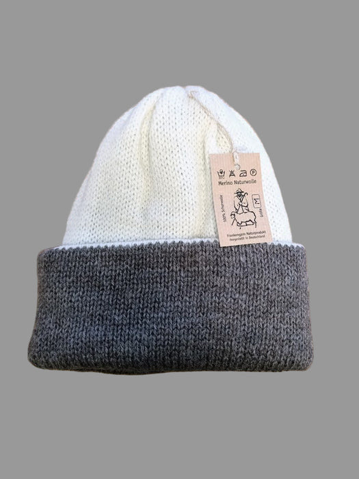Merino , Mütze Naturwolle
