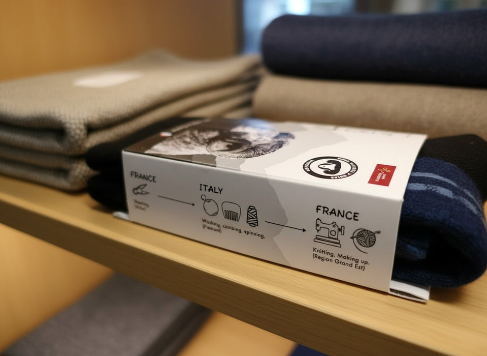 100% Made in France,🧦 Funktionelle Outdoor- & Arbeitssocken mit Komfort &amp; Stabilität