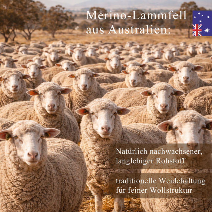 Merino-Lammfell Hausschuhe MOCCA | Damen & Herren