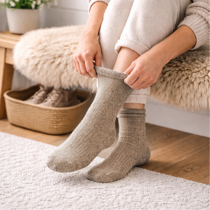 Schafwollsocken (93%) STOCKHOLM | druckfreier Komfortbund (für Diabetiker geeignet)