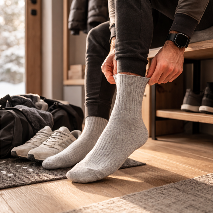 Schafwollsocken (93%) REYKJAVIK | mit Bündchen