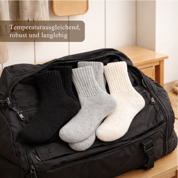 Schafwollsocken (93%) REYKJAVIK | mit Bündchen