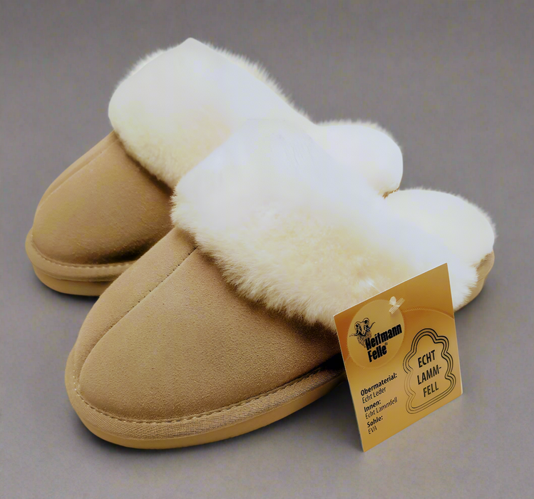 Lammfell-Hausschuhe