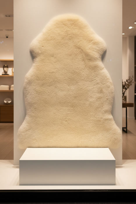 🌿 Natürlich weich – Lammfell für Kinderwagen &  Babybett