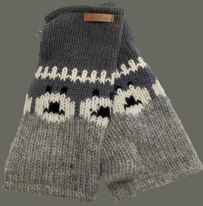 Pulswärmer im Schaf Design "Modell Samarina"