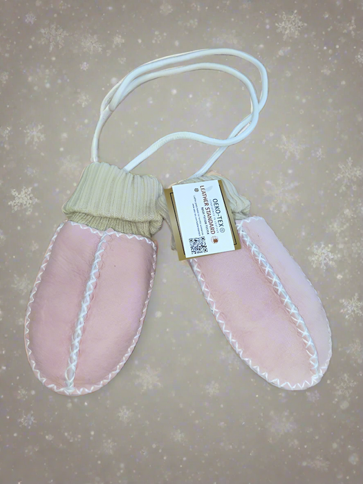 Baby Lammfell-Fäustlinge