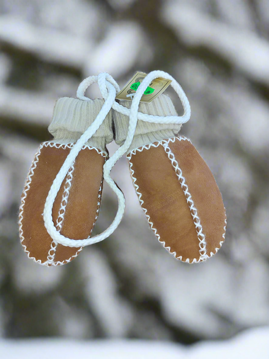 Baby Lammfell-Fäustlinge