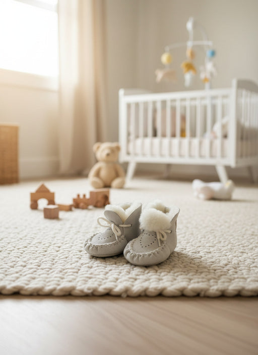 Baby-Fellschuhe Sweetheart versch. Farben - Schafland-Stock