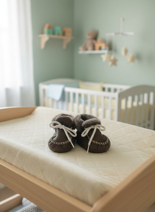 Baby-Fellschuhe Sweetheart versch. Farben - Schafland-Stock