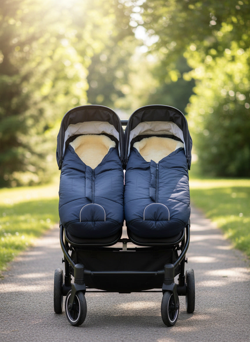 Babywagen Schlafsack - Schafland-Stock